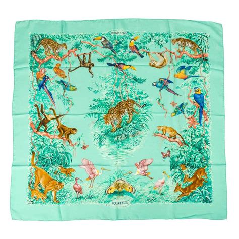 Hermes Equateur Wash Scarf 